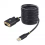 StarTech.com 10 jala (3 m) USB-jadaliidese adapterikaabel, COM-säilitamine, vahetatavad kruvid/mutrid, USB-A - DB9 RS232, FTDI IC, ESD-kaitse, Windows/macOS/Linux