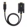 StarTech.com 10 jala (3 m) USB-jadaliidese adapterikaabel, COM-säilitamine, vahetatavad kruvid/mutrid, USB-A - DB9 RS232, FTDI IC, ESD-kaitse, Windows/macOS/Linux
