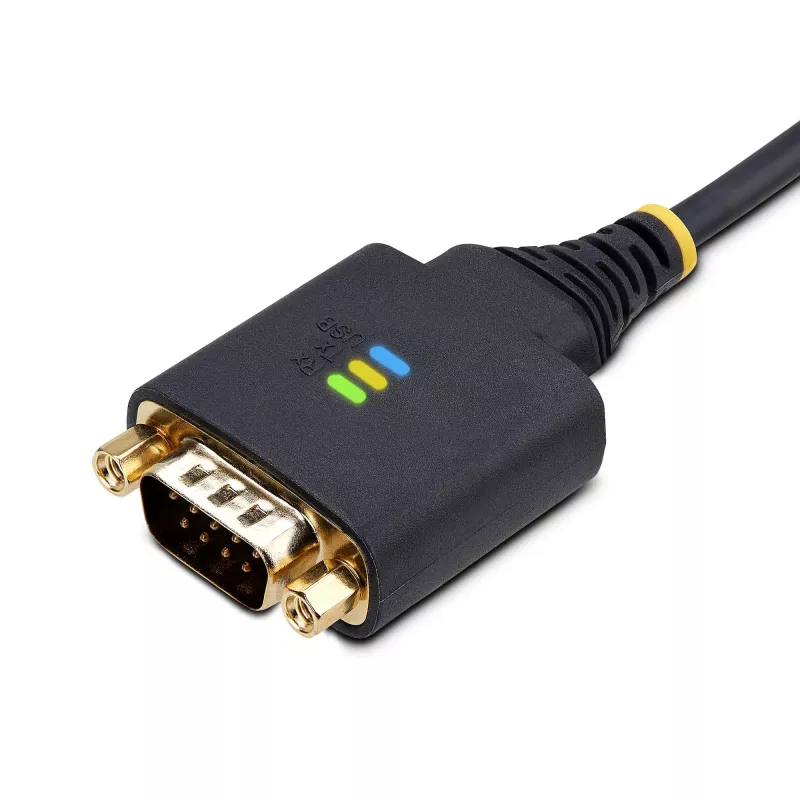 StarTech.com 10 jala (3 m) USB-jadaliidese adapterikaabel, COM-säilitamine, vahetatavad kruvid/mutrid, USB-A - DB9 RS232, FTDI IC, ESD-kaitse, Windows/macOS/Linux