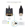 StarTech.com 10 jala (3 m) USB-jadaliidese adapterikaabel, COM-säilitamine, vahetatavad kruvid/mutrid, USB-A - DB9 RS232, FTDI IC, ESD-kaitse, Windows/macOS/Linux