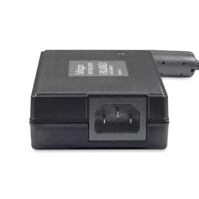 StarTech.com 160W universaalne DC-toiteadapter (24V/6.6A), 4 jala (1,2 m) 2-juhtmeline juhe, 2/3-kontaktilised klemmiplokid, 100-240V AC/DC väline toiteplokk tööstuslikele USB-jaoturitele, NA/UK/EU/ANZ