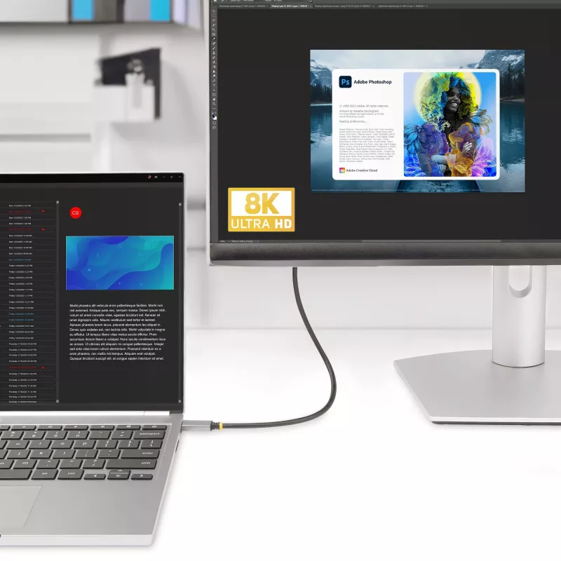 StarTech.com 10ft (3m) USB-C HDMI-adapterkaabel, 8K 60Hz, 4K 144Hz, HDR10, USB USB-C HDMI 2.1 videomuundurkaabel, USB-C DP Alt Mode/USB4/Thunderbolt 3/4 ühilduv - USB-C sülearvutilt HDMI-kuvarile