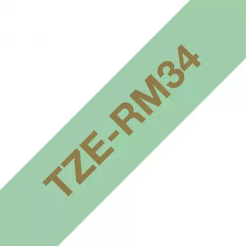 Brother TZE-RM34 sildilint Kuldne piparmündirohelisel