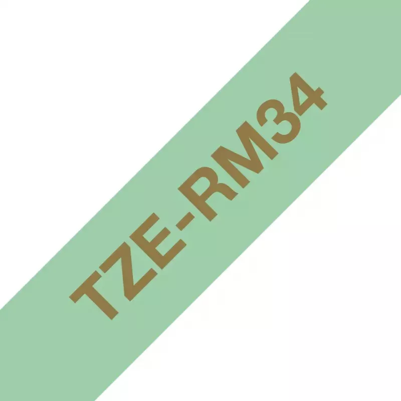 Brother TZE-RM34 sildilint Kuldne piparmündirohelisel