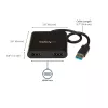 StarTech.com USB 3.0 – kahe HDMI-ga adapter, USB – 2x HDMI monitorimuundur Windowsile (ei toeta macOS/ChromeOS/Linuxit) – TAA