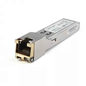 StarTech.com Cisco GLC-TE ühilduv moodul – 1000BASE-T vasest tööstuslik Gigabit Etherneti transiiver – SFP RJ45 Cat6/Cat5e 100 m laiendatud temperatuur – Cisco Firepower, IE 2000, C9500, C2960