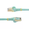 StarTech.com 0,50 m CAT6a Etherneti kaabel – 10 Gigabit varjestatud haakumisvaba RJ45 100 W PoE patch-juhe – 10GbE STP võrgukaabel tõmbetugevdusega – akvamariin individuaalselt testitud / juhtmestik UL-sertifitseeritud / TIA