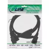 InLine toite Y-kaabel Saksa tüüp F 1x IEC-C14 kuni 2x IEC-C13 1m