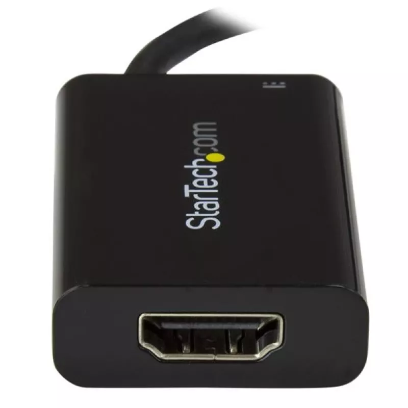 StarTech.com USB C-HDMI 2.0 adapter toiteedastusega - 4K 60Hz USB-C HDMI-ekraani videomuundur - 60W PD läbiv laadimisport - Thunderbolt 3 ühilduv - Must