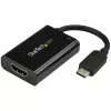 StarTech.com USB C-HDMI 2.0 adapter toiteedastusega - 4K 60Hz USB-C HDMI-ekraani videomuundur - 60W PD läbiv laadimisport - Thunderbolt 3 ühilduv - Must