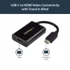 StarTech.com USB C-HDMI 2.0 adapter toiteedastusega - 4K 60Hz USB-C HDMI-ekraani videomuundur - 60W PD läbiv laadimisport - Thunderbolt 3 ühilduv - Must