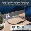 StarTech.com USB C-HDMI 2.0 adapter toiteedastusega - 4K 60Hz USB-C HDMI-ekraani videomuundur - 60W PD läbiv laadimisport - Thunderbolt 3 ühilduv - Must
