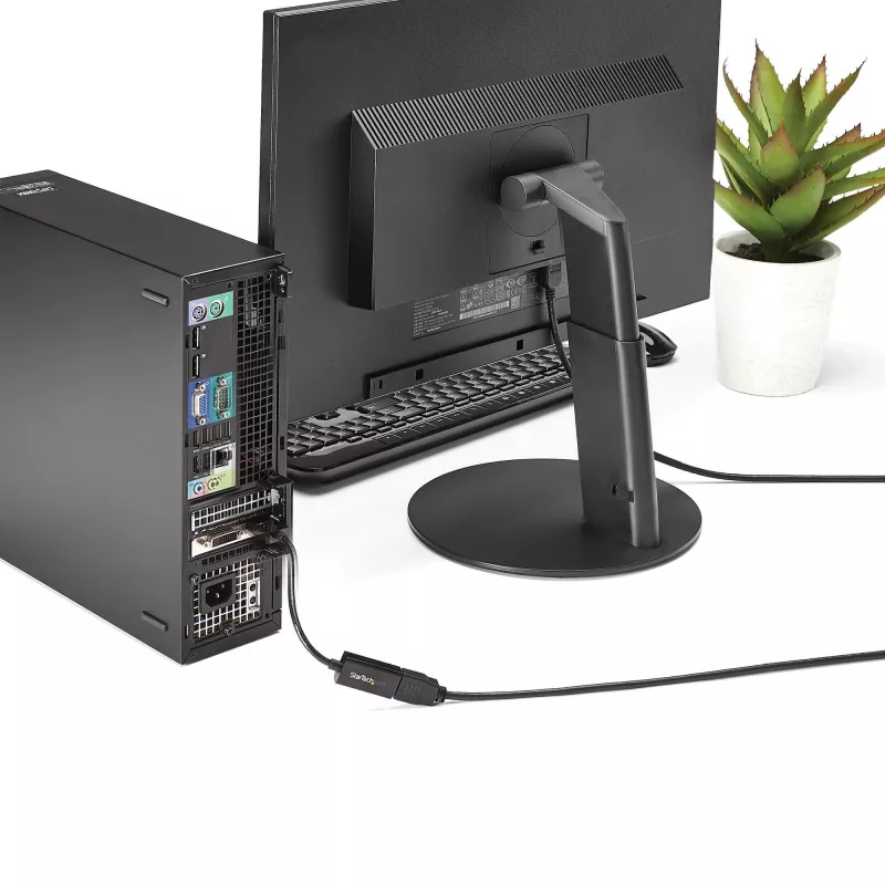 StarTech.com DisplayPort-HDMI-adapter – 4K 30 Hz aktiivne DisplayPort-HDMI-videomuundur – DP-HDMI-kuvari/teleri/ekraani kaabeladapteri dongel – Ultra HD DP 1.2 HDMI 1.4 adapter