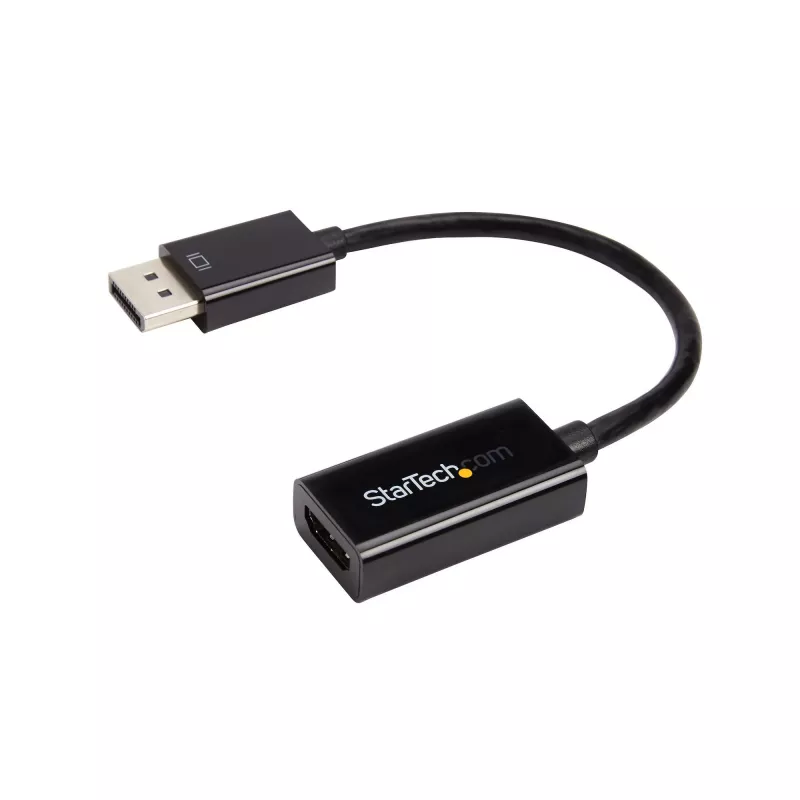 StarTech.com DisplayPort-HDMI-adapter – 4K 30 Hz aktiivne DisplayPort-HDMI-videomuundur – DP-HDMI-kuvari/teleri/ekraani kaabeladapteri dongel – Ultra HD DP 1.2 HDMI 1.4 adapter