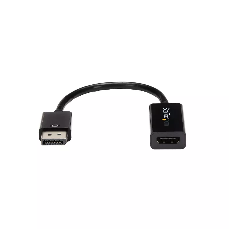 StarTech.com DisplayPort-HDMI-adapter – 4K 30 Hz aktiivne DisplayPort-HDMI-videomuundur – DP-HDMI-kuvari/teleri/ekraani kaabeladapteri dongel – Ultra HD DP 1.2 HDMI 1.4 adapter