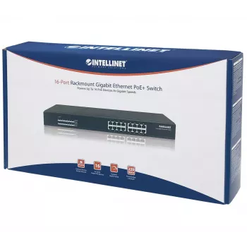 Mittehallitav kommutaator Intellinet 16-pordine Gigabit Ethernet PoE+