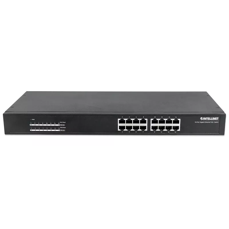 Mittehallitav kommutaator Intellinet 16-pordine Gigabit Ethernet PoE+