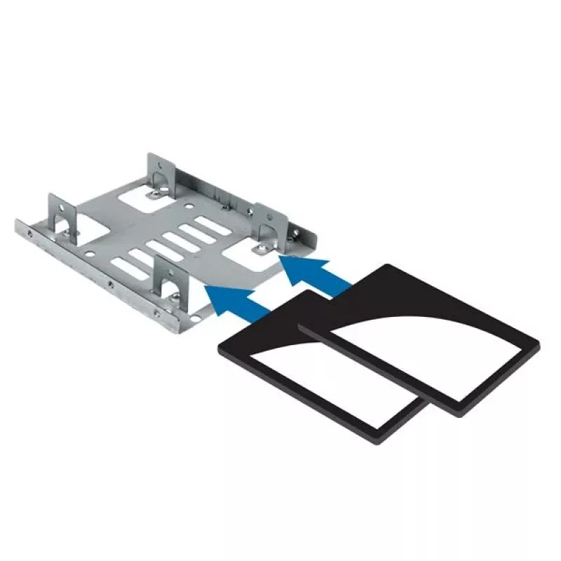 StarTech.com Dual 2.5 tolline kuni 3.5 tolline kõvakettaklamber SATA kõvaketastele - 2 kettaseadmega 2.5 tolli kuni 3.5 tolli klamber montaažisahtlisse