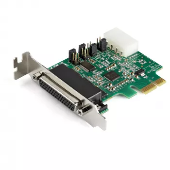 StarTech.com 4-pordiline PCI Express RS232 jadaliidese adapterkaart – PCIe RS232 jadahosti kontrollerkaart – PCIe jadaliidesele DB9 – 16950 UART – madala profiiliga laienduskaart – Windows/Linux – TAA