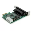 StarTech.com 4-pordiline PCI Express RS232 jadaliidese adapterkaart – PCIe RS232 jadahosti kontrollerkaart – PCIe jadaliidesele DB9 – 16950 UART – madala profiiliga laienduskaart – Windows/Linux – TAA