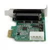 StarTech.com 4-pordiline PCI Express RS232 jadaliidese adapterkaart – PCIe RS232 jadahosti kontrollerkaart – PCIe jadaliidesele DB9 – 16950 UART – madala profiiliga laienduskaart – Windows/Linux – TAA