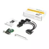 StarTech.com 4-pordiline PCI Express RS232 jadaliidese adapterkaart – PCIe RS232 jadahosti kontrollerkaart – PCIe jadaliidesele DB9 – 16950 UART – madala profiiliga laienduskaart – Windows/Linux – TAA