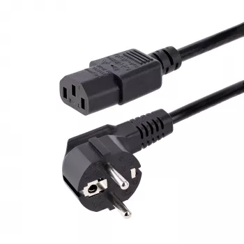 StarTech.com 1m (3 jala) arvuti toitejuhe, 18AWG, EL-i Schuko–C13 toitejuhe, 250 V 10 A, must asendus-vahelduvvoolujuhe, teleri/monitori toitekaabel, Schuko CEE 7/7 – IEC 60320 C13 toitejuhe – arvuti toiteploki kaabel