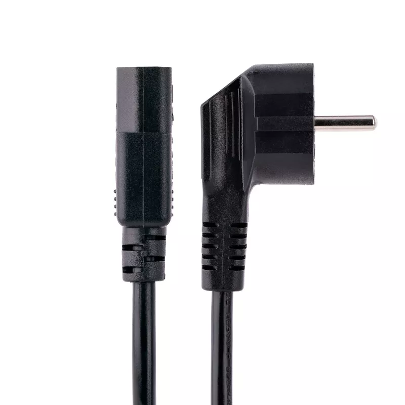 StarTech.com 1m (3 jala) arvuti toitejuhe, 18AWG, EL-i Schuko–C13 toitejuhe, 250 V 10 A, must asendus-vahelduvvoolujuhe, teleri/monitori toitekaabel, Schuko CEE 7/7 – IEC 60320 C13 toitejuhe – arvuti toiteploki kaabel