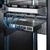 StarTech.com 2U serveririiuli riiul – universaalne ventileeritav 19-tolline seinakinnitusega riiulikonsool – tugevdatud teras – kandevõime 23 kg – 22-tolline sügav riiul, must