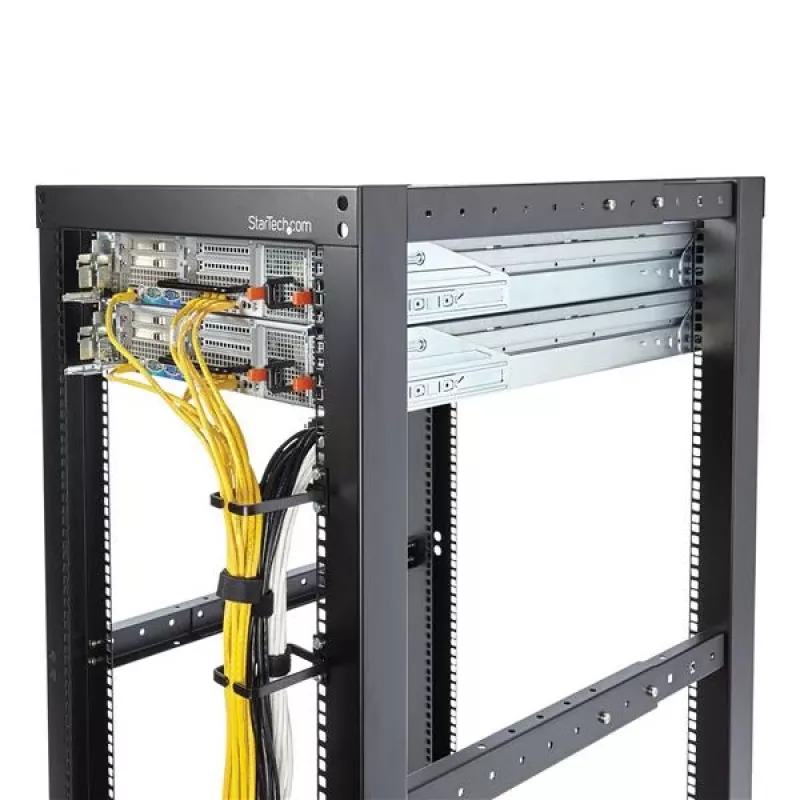 StarTech.com 1U vertikaalne serveririiuli kaablihalduse D-rõnga konks - 2,2 x 3,9 tolli (5,7 x 10 cm)