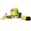 Seljakott DICOTA Hi-Vis kollane polüetüleentereftalaat (PET) termoplastiline polüuretaan (TPU)