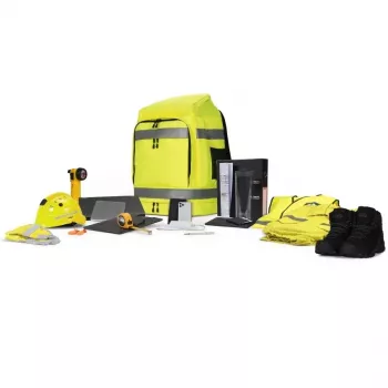 Seljakott DICOTA Hi-Vis kollane polüetüleentereftalaat (PET) termoplastiline polüuretaan (TPU)