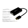 StarTech.com Travel A/V adapter: 3-in-1 DisplayPort-VGA-, DVI- või HDMI-muundur