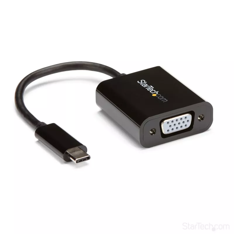 StarTech.com USB-C VGA adapter - must - 1080p - videomuundur MacBook Pro jaoks - USB C VGA kuvaadapter - täiendatud versioon on CDP2VGAEC