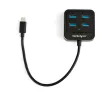 StarTech.com 4-pordiline USB-C jaotur - USB-C 4x USB-A pordiga - SuperSpeed 10 Gbps USB 3.2 Gen 2 USB-C jaotur - USB siinitoide - kaasaskantav/kompaktne USB-C USB-adapterjaotur sülearvutile - alumiiniumist