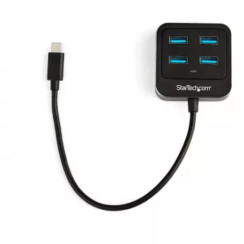 StarTech.com 4-pordiline USB-C jaotur - USB-C 4x USB-A pordiga - SuperSpeed 10 Gbps USB 3.2 Gen 2 USB-C jaotur - USB siinitoide - kaasaskantav/kompaktne USB-C USB-adapterjaotur sülearvutile - alumiiniumist