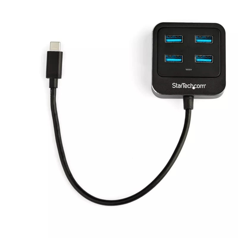 StarTech.com 4-pordiline USB-C jaotur - USB-C 4x USB-A pordiga - SuperSpeed 10 Gbps USB 3.2 Gen 2 USB-C jaotur - USB siinitoide - kaasaskantav/kompaktne USB-C USB-adapterjaotur sülearvutile - alumiiniumist