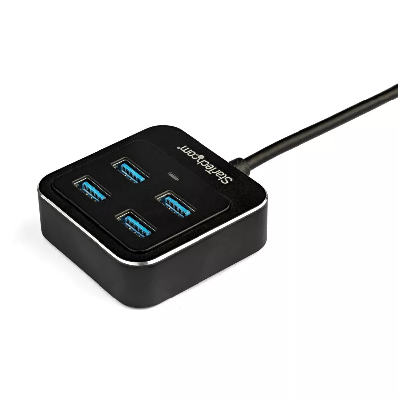 StarTech.com 4-pordiline USB-C jaotur - USB-C 4x USB-A pordiga - SuperSpeed 10 Gbps USB 3.2 Gen 2 USB-C jaotur - USB siinitoide - kaasaskantav/kompaktne USB-C USB-adapterjaotur sülearvutile - alumiiniumist