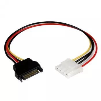 StarTech.com 12-tolline SATA-LP4 toitekaabli adapter – F/M, SATA 15-kontaktiline, Molex (4-kontaktiline), 0,3048 m, isane, emane, sirge