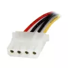 StarTech.com 12-tolline SATA-LP4 toitekaabli adapter – F/M, SATA 15-kontaktiline, Molex (4-kontaktiline), 0,3048 m, isane, emane, sirge