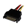 StarTech.com 12-tolline SATA-LP4 toitekaabli adapter – F/M, SATA 15-kontaktiline, Molex (4-kontaktiline), 0,3048 m, isane, emane, sirge