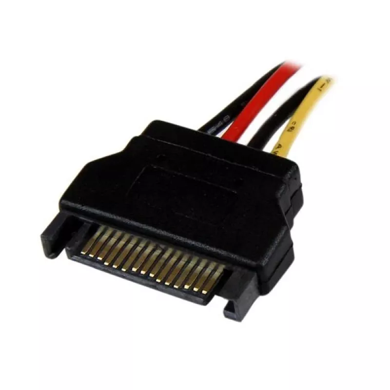 StarTech.com 12-tolline SATA-LP4 toitekaabli adapter – F/M, SATA 15-kontaktiline, Molex (4-kontaktiline), 0,3048 m, isane, emane, sirge