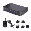 StarTech.com 4-pordiline DisplayPort KVM-lüliti, 8K 60Hz / 4K 144Hz, üks kuvar, DP 1.4, 2x USB 3.0 porti, 4x USB 2.0 HID-porti, nupp- ja kiirklahvivahetus, TAA-vastav – OS-sõltumatu, metallkorpus