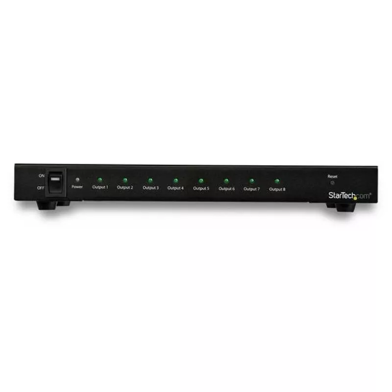 StarTech.com 8-pordiline 4K 60Hz HDMI jaotur, HDMI, 8x HDMI, 3840 x 2160 pikslit, Must, 4K Ultra HD, 60 Hz
