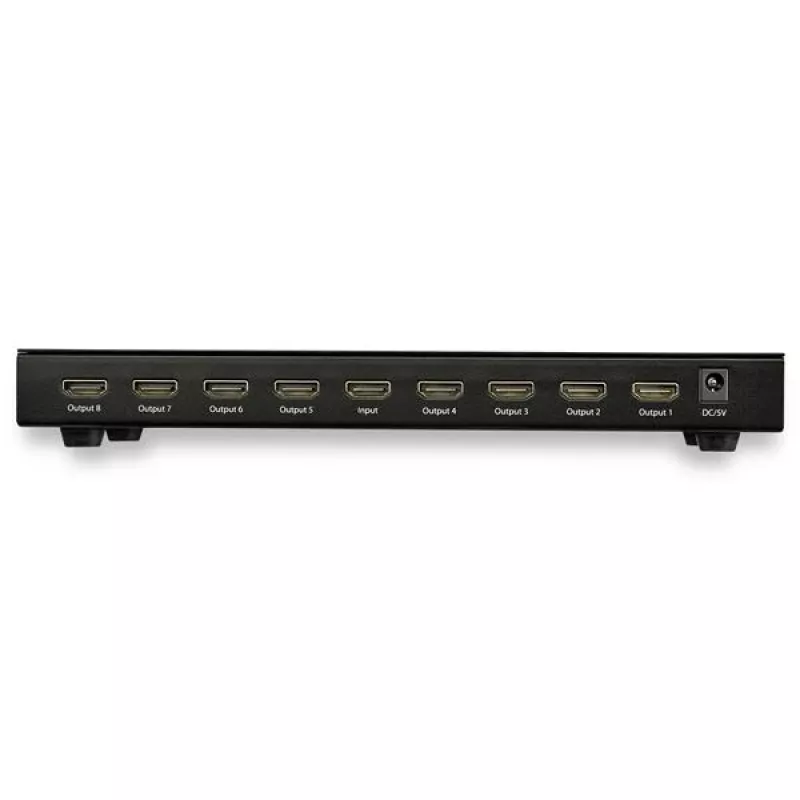 StarTech.com 8-pordiline 4K 60Hz HDMI jaotur, HDMI, 8x HDMI, 3840 x 2160 pikslit, Must, 4K Ultra HD, 60 Hz