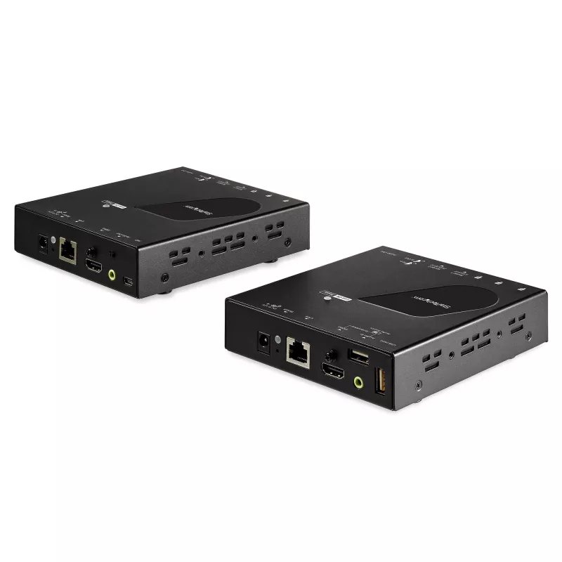 StarTech.com HDMI KVM pikendaja üle IP-võrgu – 4K 30Hz HDMI 2.0 ja USB üle IP LAN või Cat5e/Cat6 Etherneti kaabli (100m/330ft) – Kaug-KVM-lüliti/konsooli saatja/vastuvõtja pikenduskomplekt