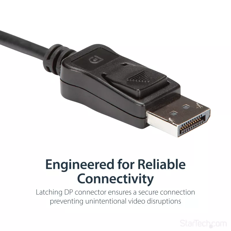 StarTech.com DisplayPort DVI Dual Link aktiivne adapter - DisplayPort DVI-D adapter videomuundur 2560x1600 60 Hz - DP 1.2 DVI monitorile - USB-toide - lukustuv DP-pistik