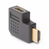 StarTech.com parempoolne HDMI 2.0 adapter, isane-emane, horisontaalne 90-kraadine nurga all HDMI pordisäästja, 4K 60Hz, kiire HDMI pistiku pikendus, M/F