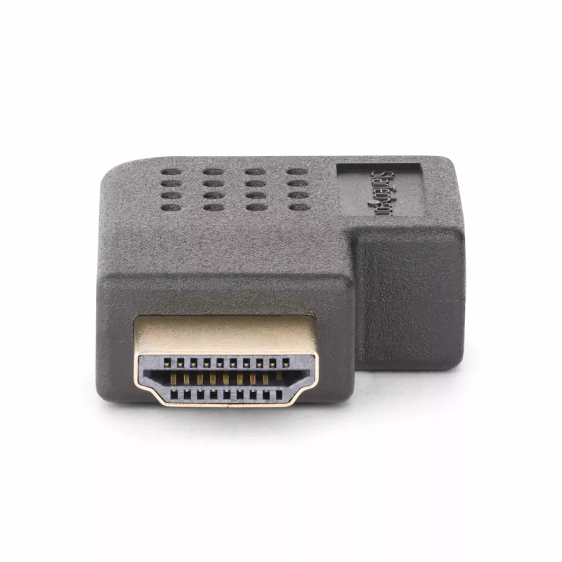 StarTech.com parempoolne HDMI 2.0 adapter, isane-emane, horisontaalne 90-kraadine nurga all HDMI pordisäästja, 4K 60Hz, kiire HDMI pistiku pikendus, M/F