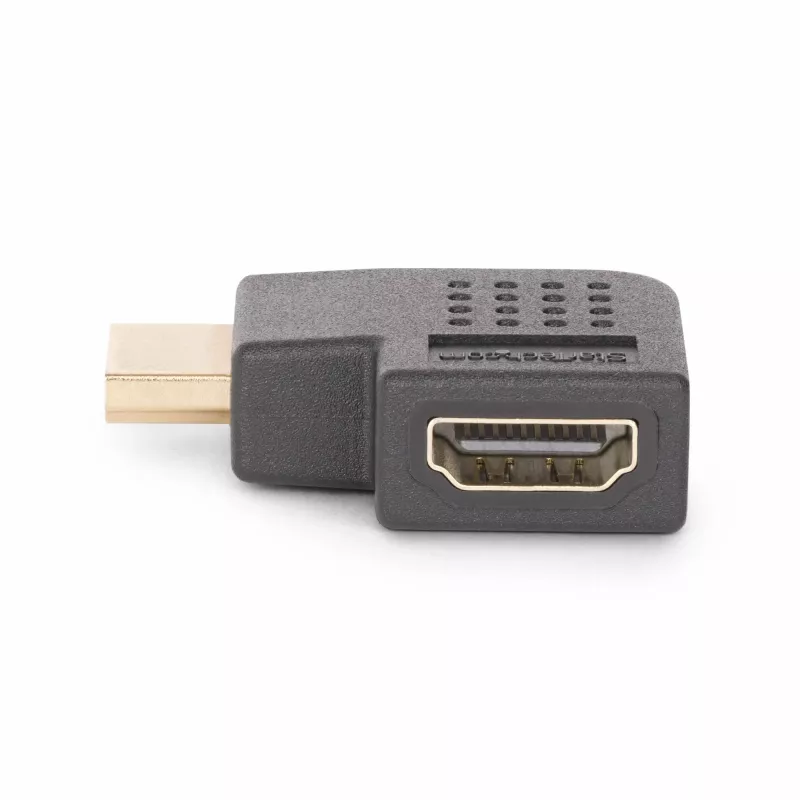 StarTech.com parempoolne HDMI 2.0 adapter, isane-emane, horisontaalne 90-kraadine nurga all HDMI pordisäästja, 4K 60Hz, kiire HDMI pistiku pikendus, M/F